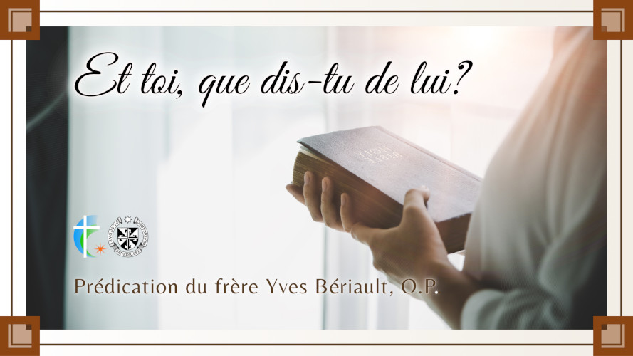 Et toi, qui dis-tu de lui?